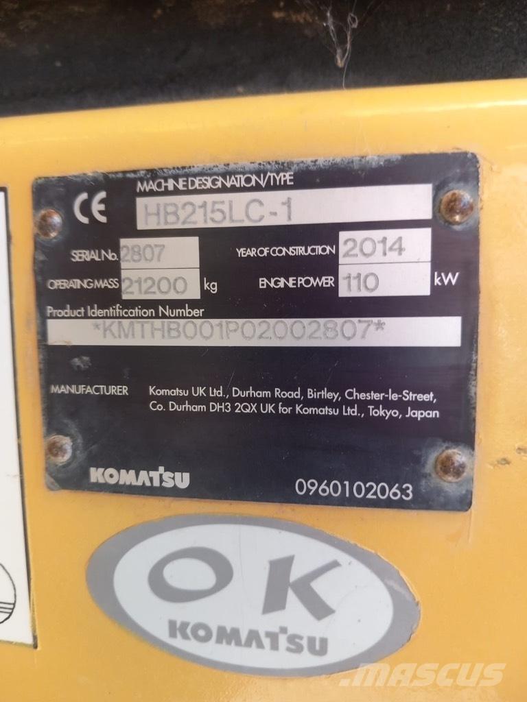 Komatsu HB 215 LC-1 Оси
