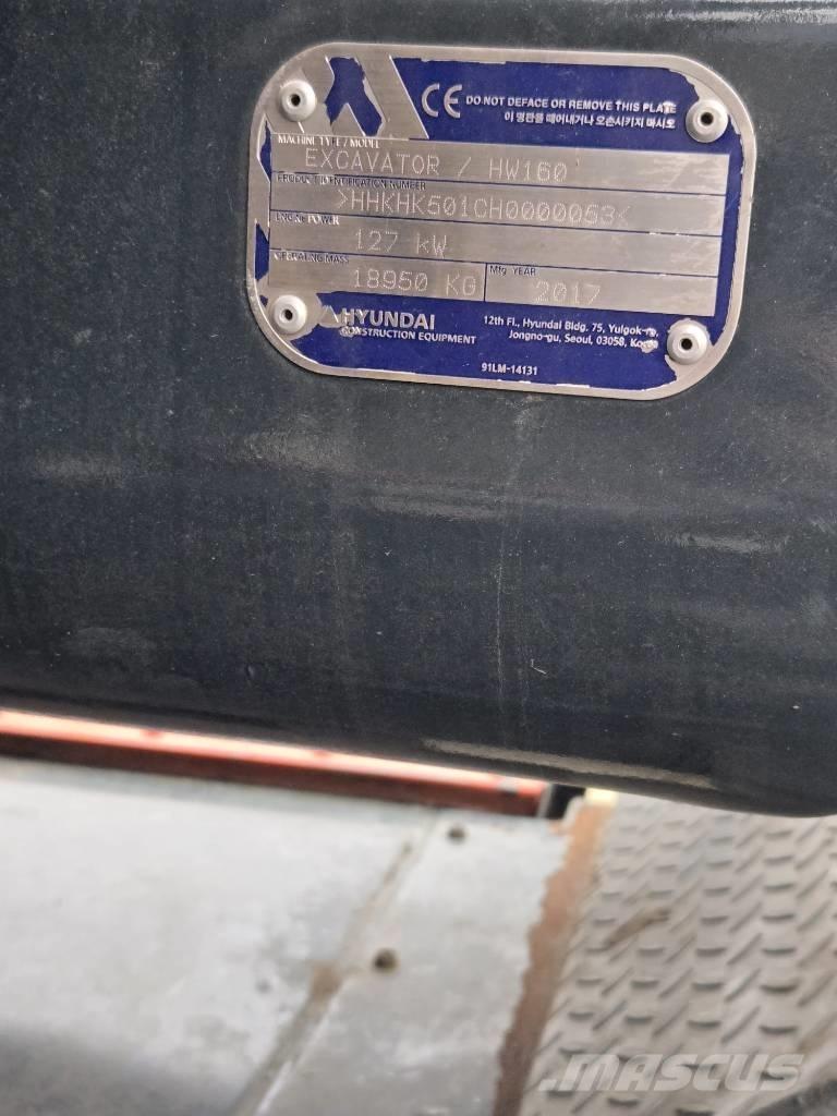 Hyundai HW 160 Колесни екскаватори