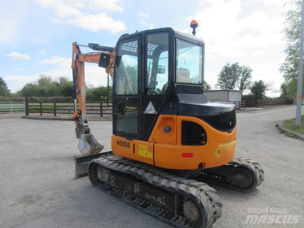 Hanix H 55 DR Мини екскаватори < 7 т