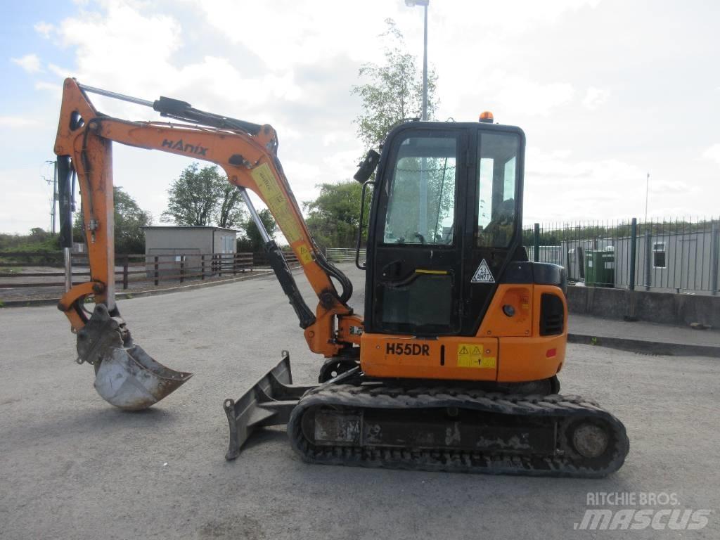Hanix H 55 DR Мини екскаватори < 7 т