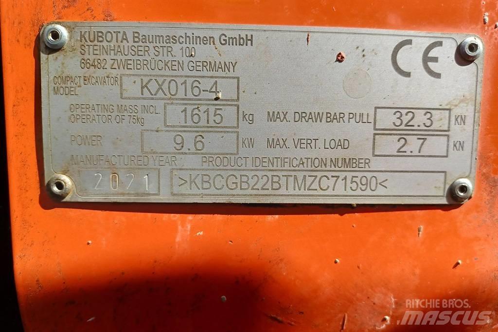 Kubota KX016-4G Мини екскаватори < 7 т