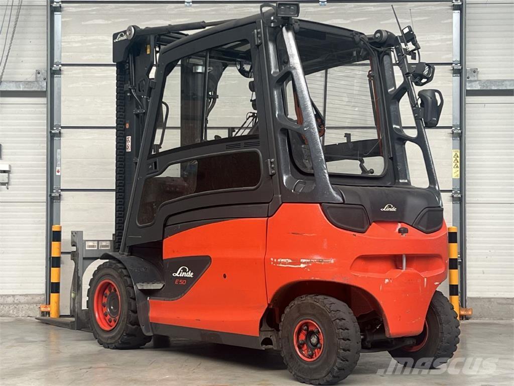 Linde E 50HL-01 Електрически вилични кари-повдигачи