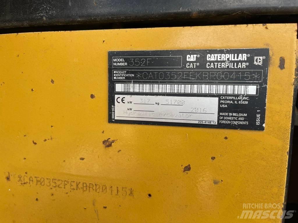 CAT 352FL Верижен екскаватор