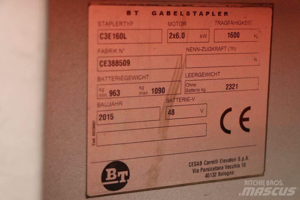 BT C3E160L Електрически вилични кари-повдигачи