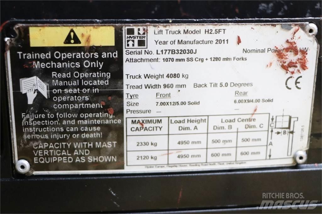 Hyster H2.5FT Камиони с АГУ