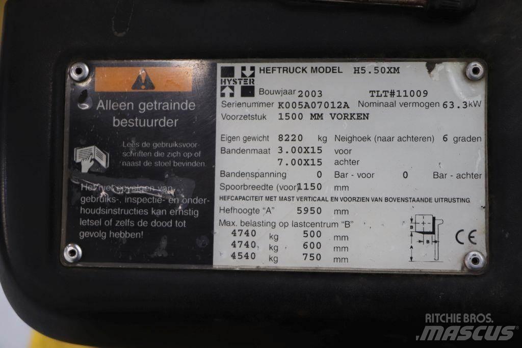 Hyster H5.50XM Камиони с АГУ