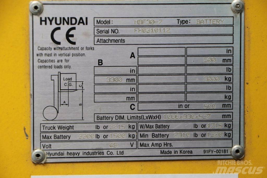 Hyundai HBF30-7 Електрически вилични кари-повдигачи