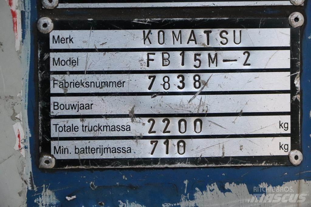 Komatsu FB15M-2 Електрически вилични кари-повдигачи