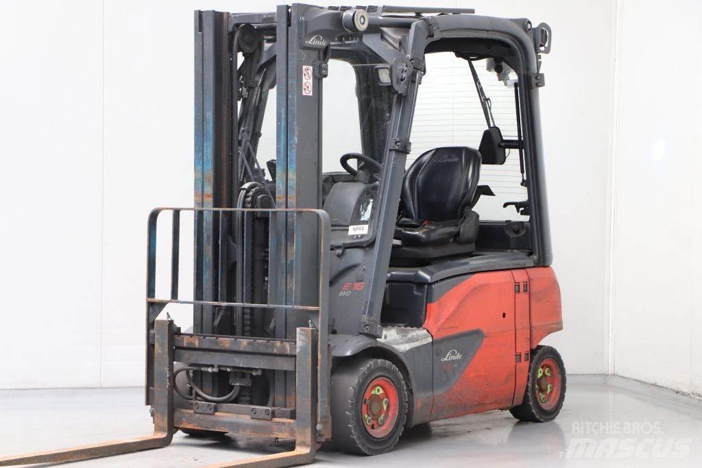 Linde E16P-02 Електрически вилични кари-повдигачи
