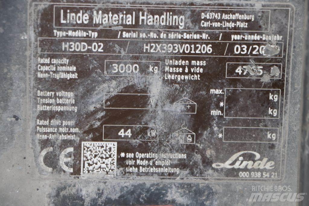 Linde H30D-02 Дизелови камиони