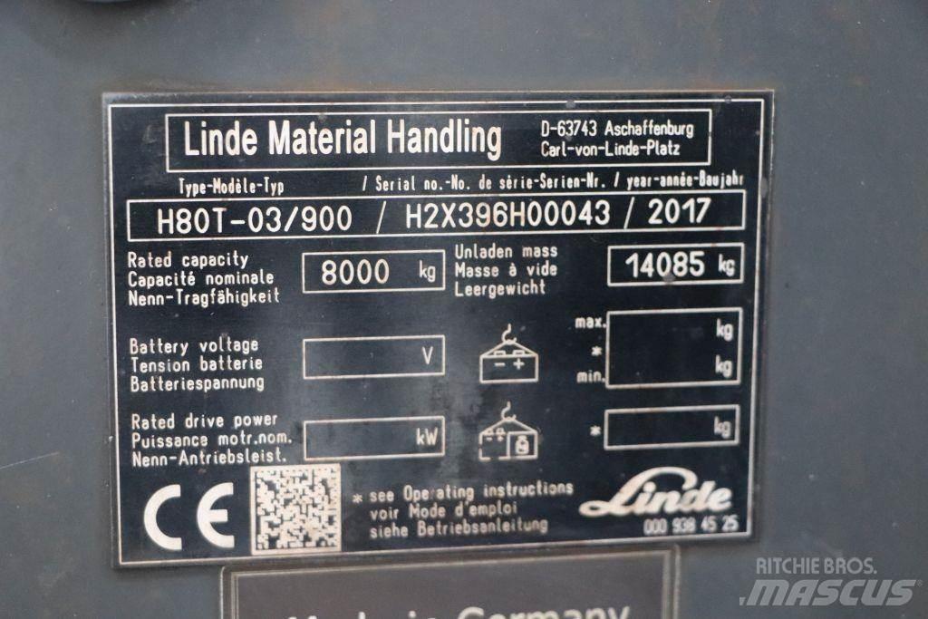 Linde H80T-03/900 Камиони с АГУ