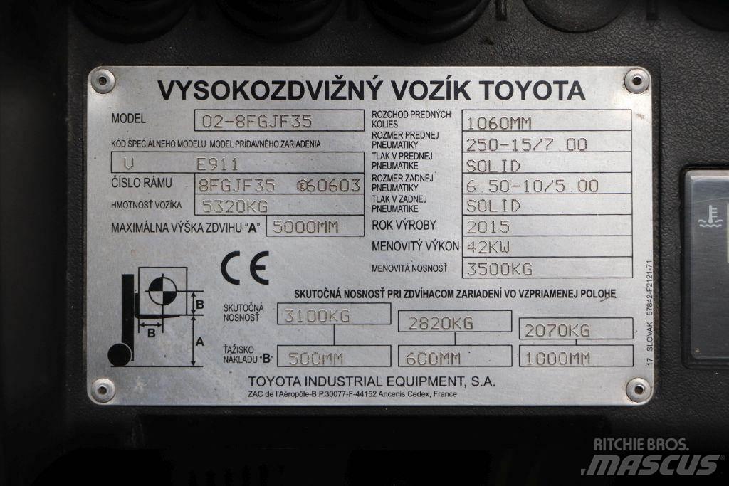 Toyota 02-8FGJF35 Камиони с АГУ