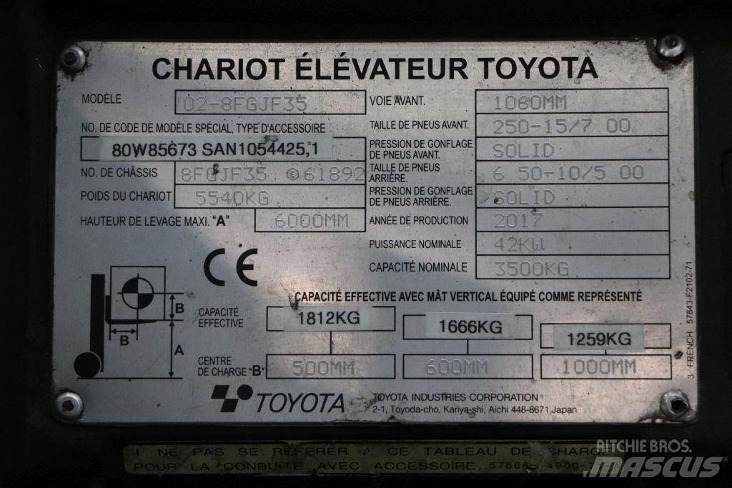 Toyota 02-8FGJF35 Камиони с АГУ