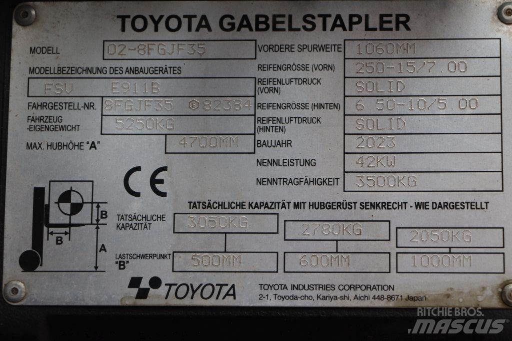 Toyota 02-8FGJF35 Камиони с АГУ