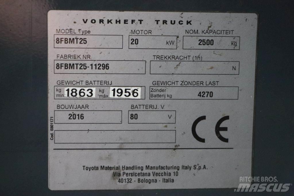 Toyota 8FBMT25 Електрически вилични кари-повдигачи