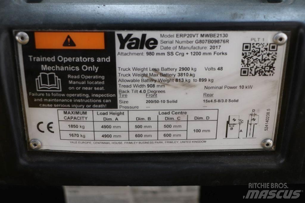 Yale ERP20VT Електрически вилични кари-повдигачи