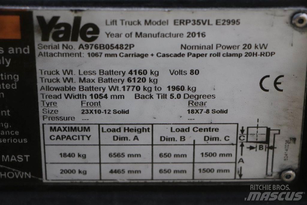 Yale ERP35VL Електрически вилични кари-повдигачи