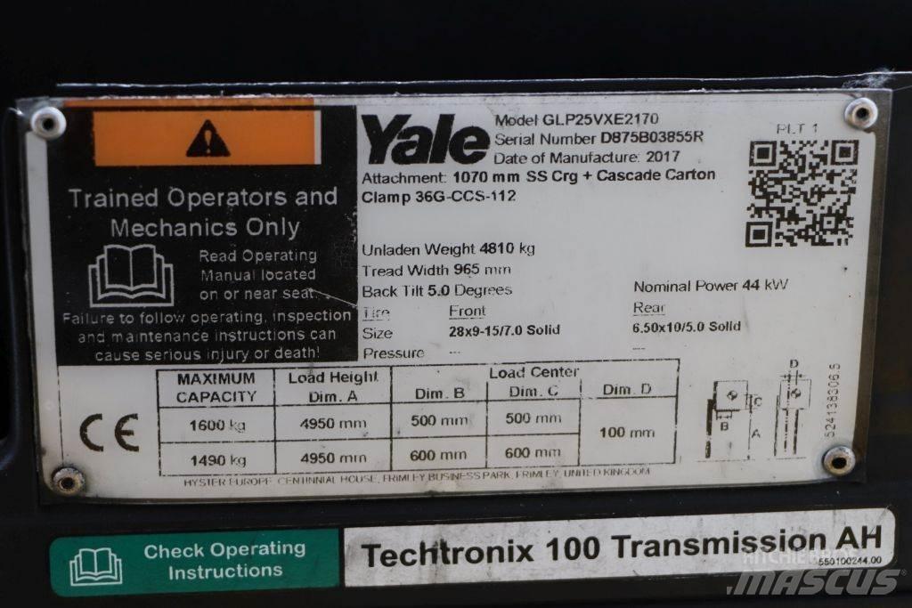 Yale GLP25VX Камиони с АГУ