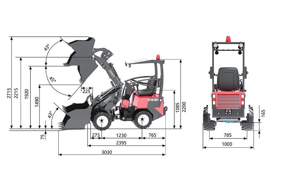 Kraft K160H Колесни товарачи