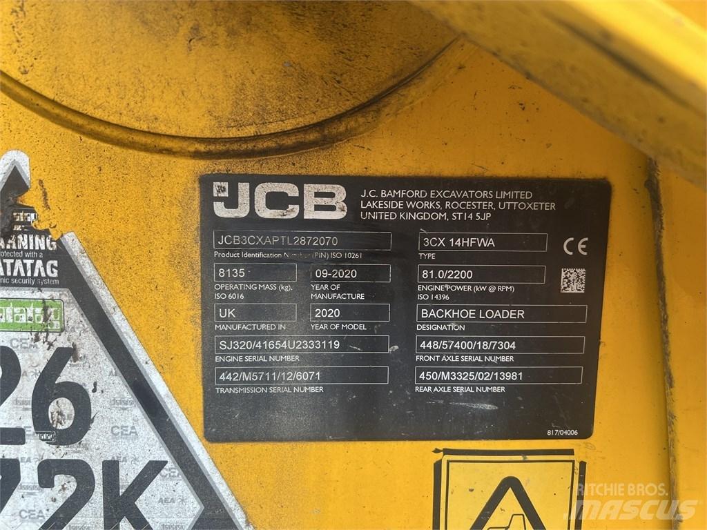 JCB 3 CX Товарач със заден ексватор