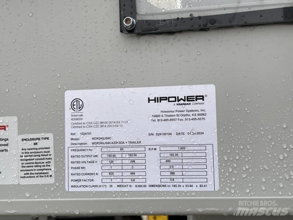 Hipower HRJW-240 Дизелови генератори
