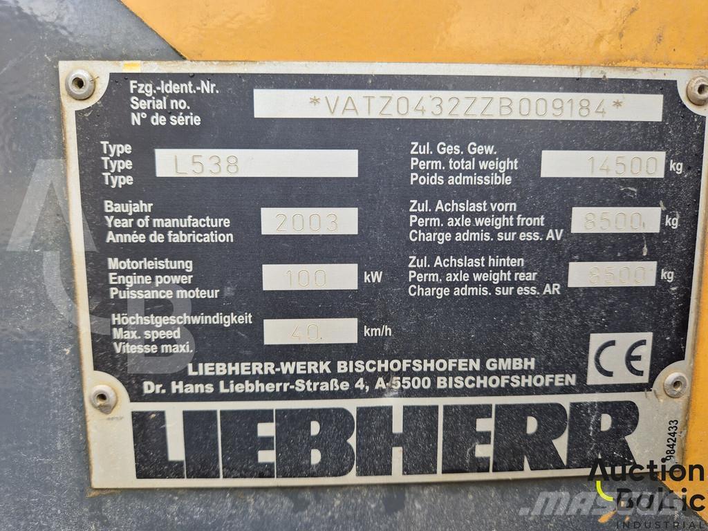 Liebherr L 538 Колесни товарачи