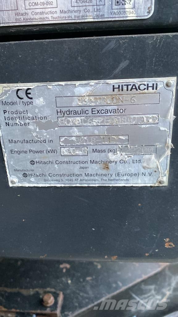 Hitachi ZX210LCN-6 Харвестери