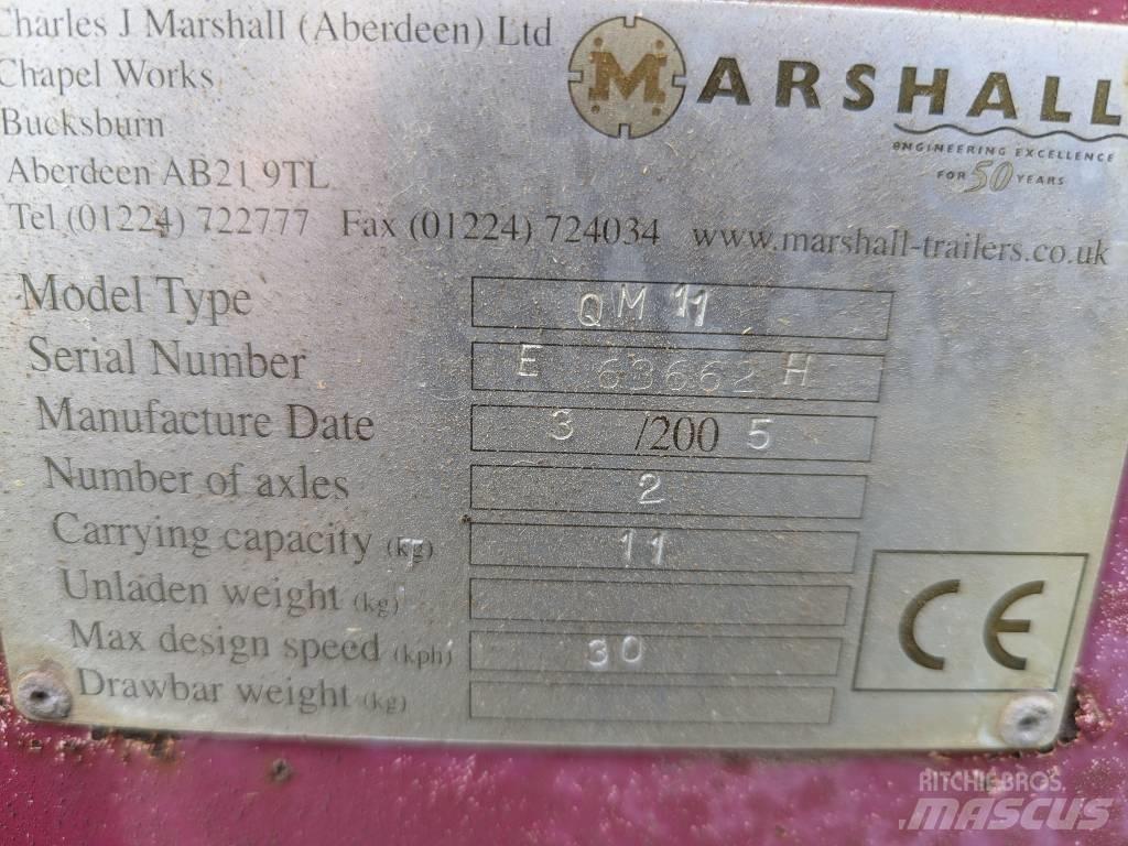 Marshall QM11 Ремаркета за зърно / силаж
