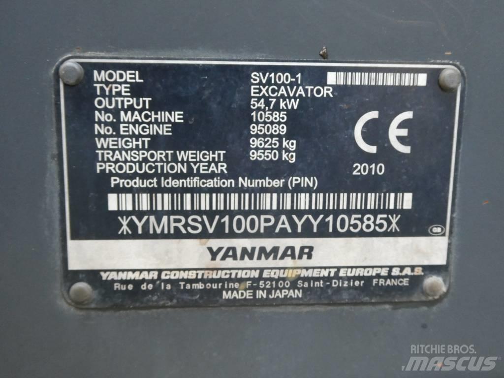 Yanmar SV 100-1 Средни екскаватори 7т - 12т