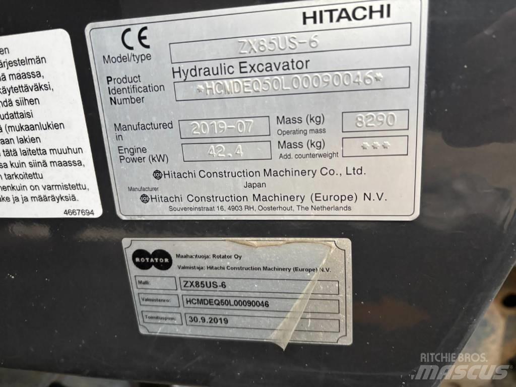 Hitachi ZX 85 US-6 Средни екскаватори 7т - 12т