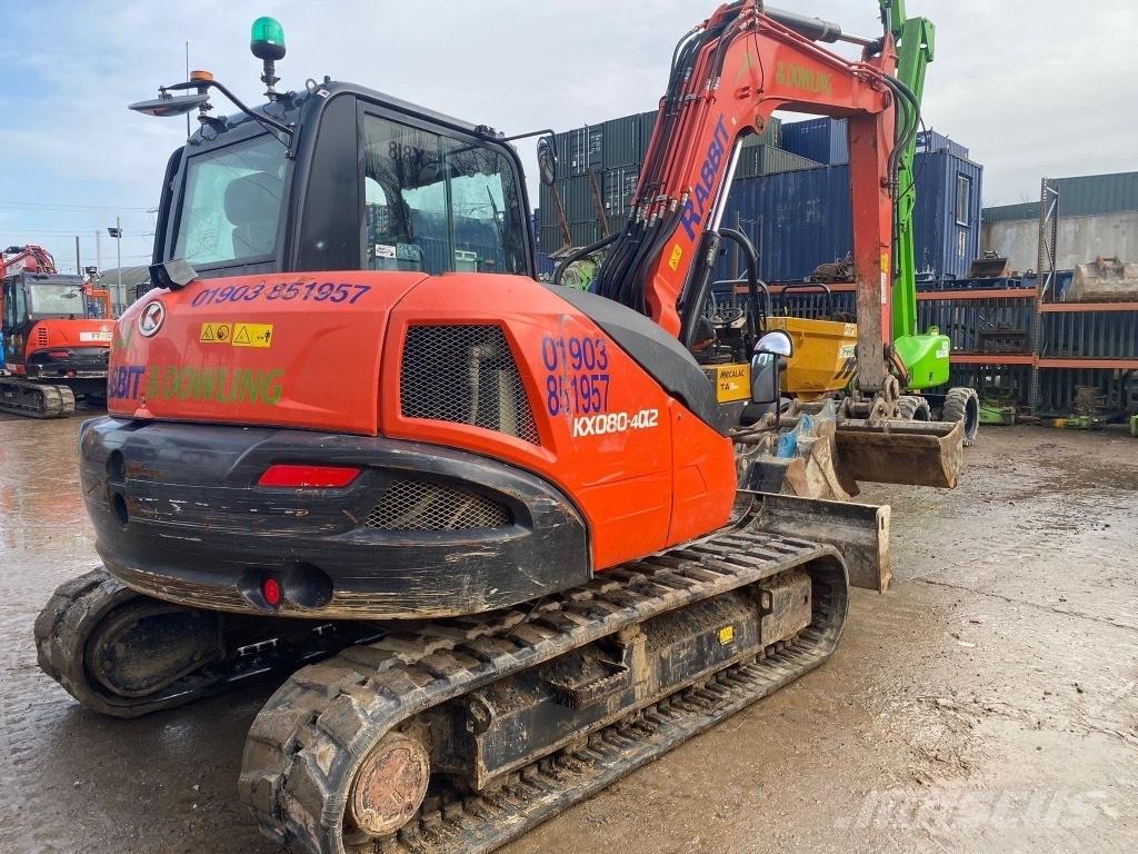 Kubota KX 080-4 Средни екскаватори 7т - 12т