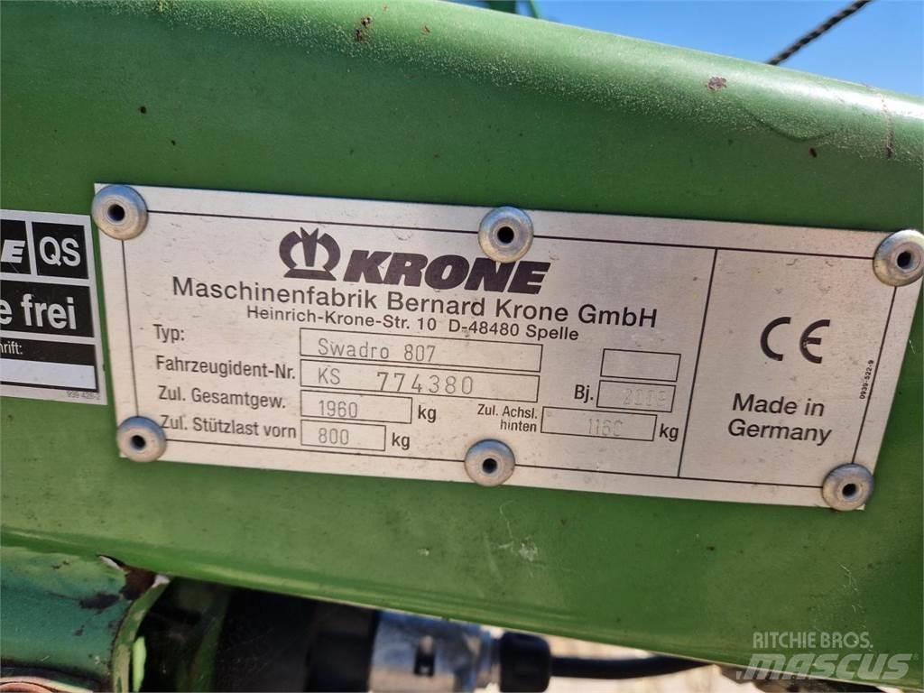Krone Swadro 807 Уиндроуърс/Косачки за сено и др.
