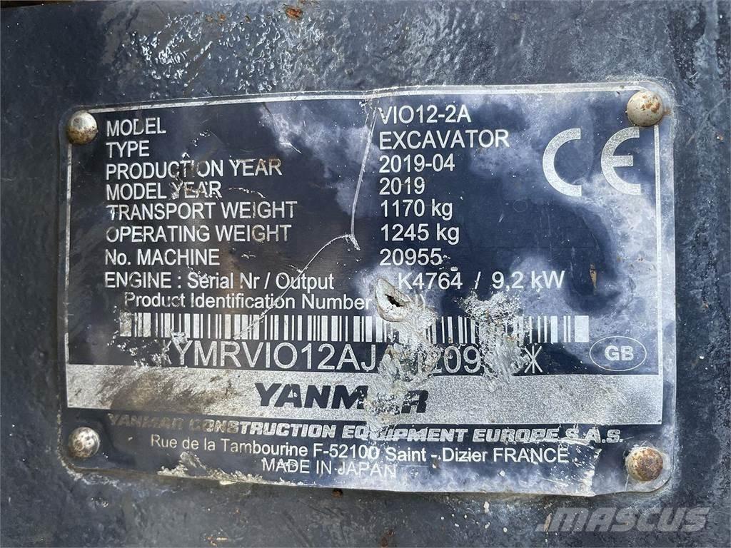 Yanmar VIO12 Колесни екскаватори