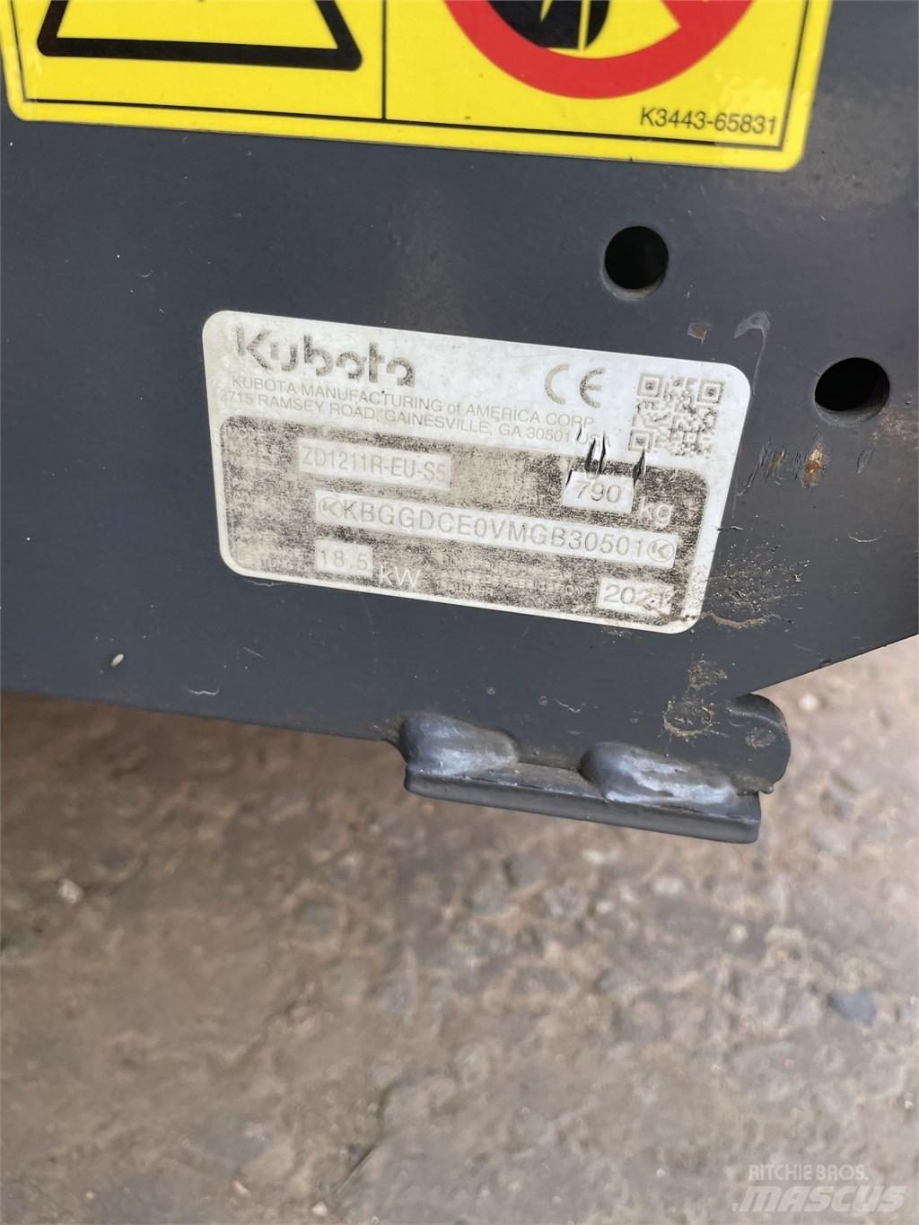 Kubota ZD 1211 Тракторни косачки