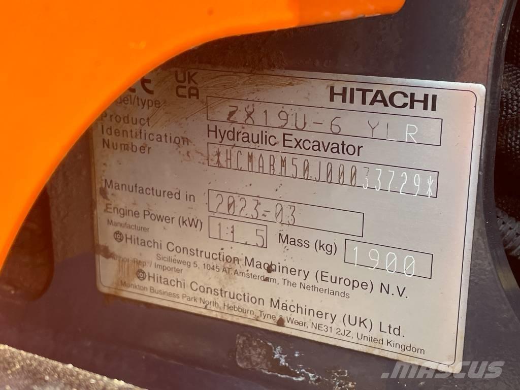 Hitachi ZX 19 U-6 Мини екскаватори < 7 т