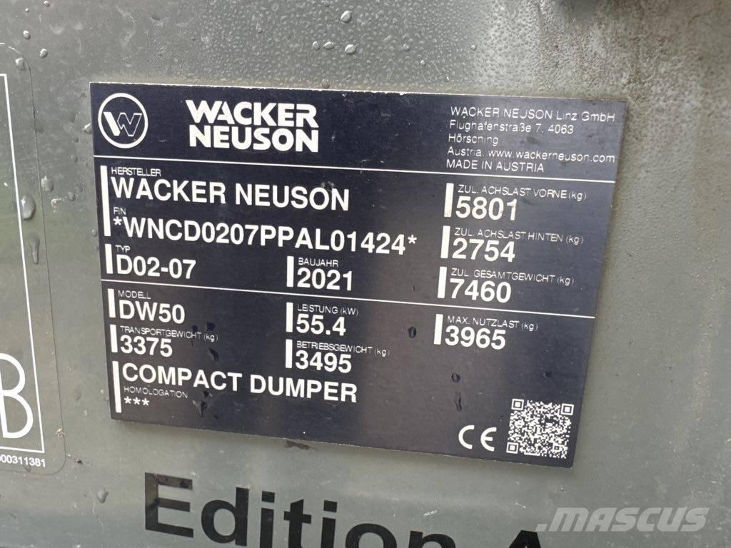 Wacker Neuson DW50 Странични самосвали
