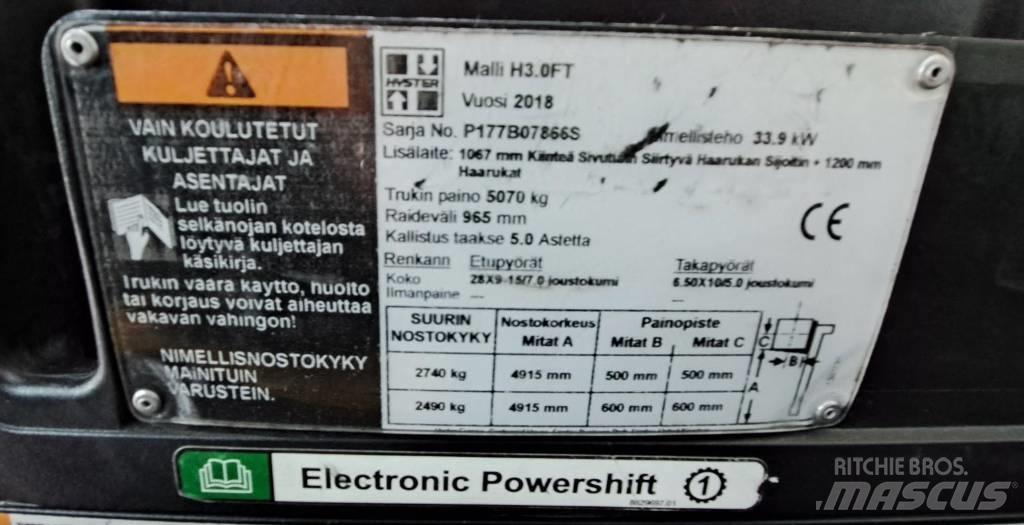 Hyster H3.0FT Дизелови камиони