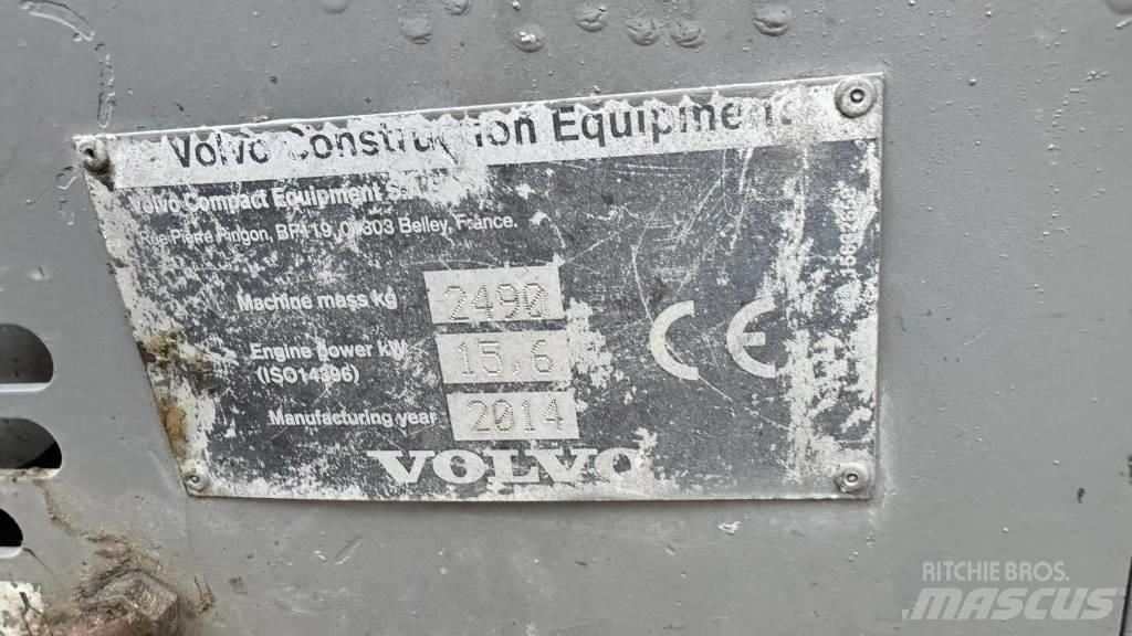 Volvo ECR 25 D Мини екскаватори < 7 т