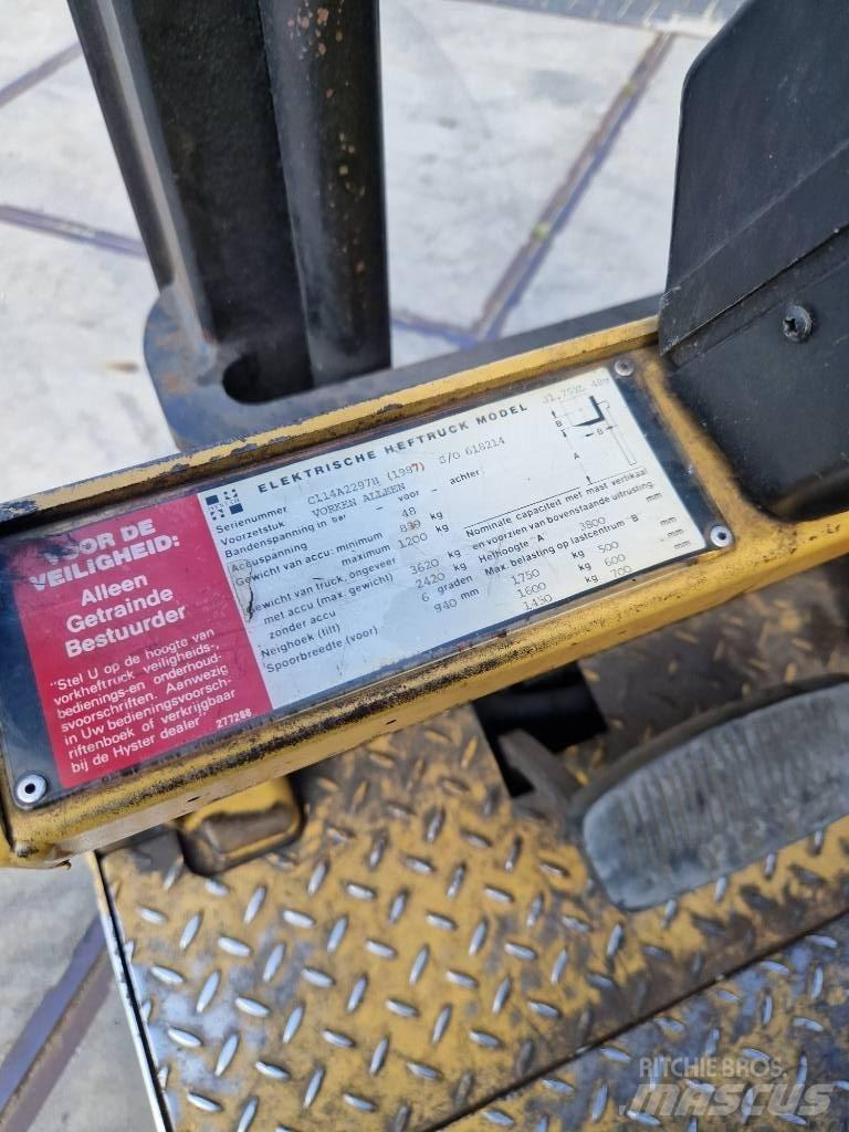 Hyster J 1.75xl Електрически вилични кари-повдигачи