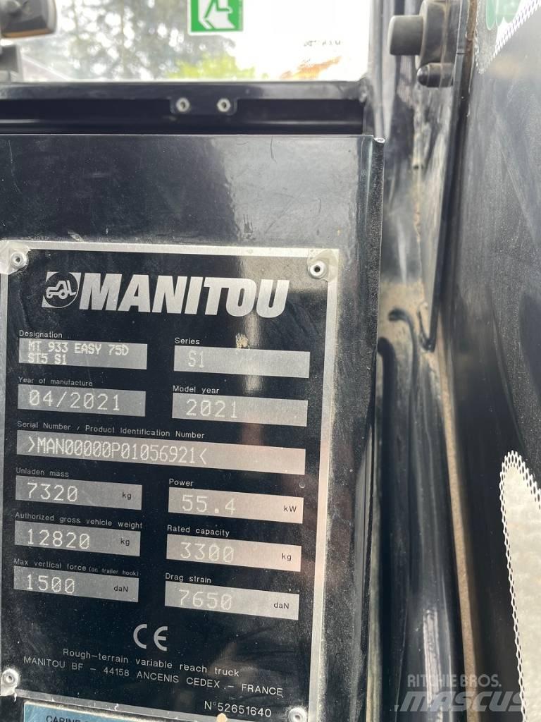 Manitou MT 933 Easy Телескопични товарачи