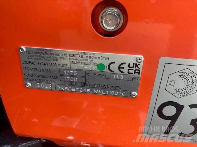 Kubota U 17-3 Мини екскаватори < 7 т