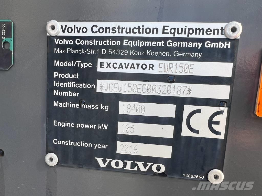 Volvo EWR 150 E Колесни екскаватори