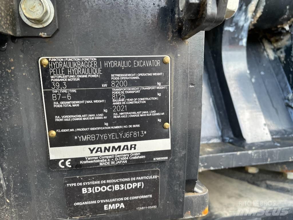 Yanmar B7 Средни екскаватори 7т - 12т