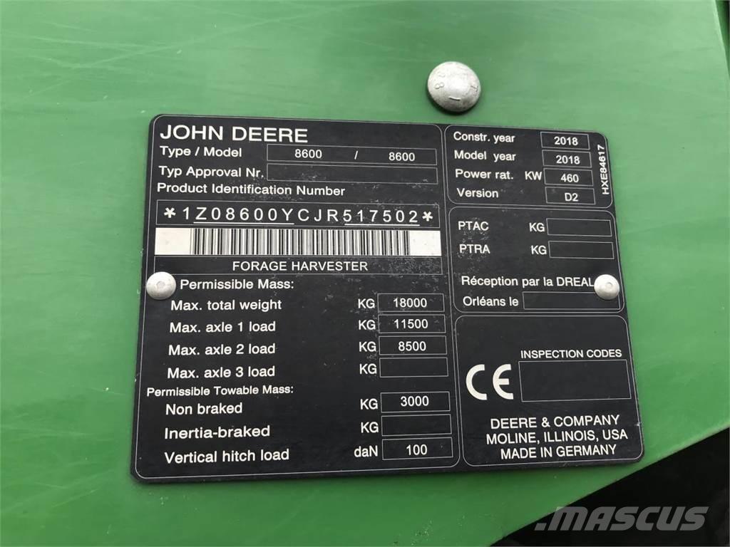 John Deere 8600 Самоходни фуражири