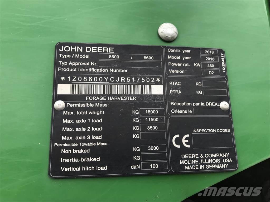 John Deere 8600 Самоходни фуражири