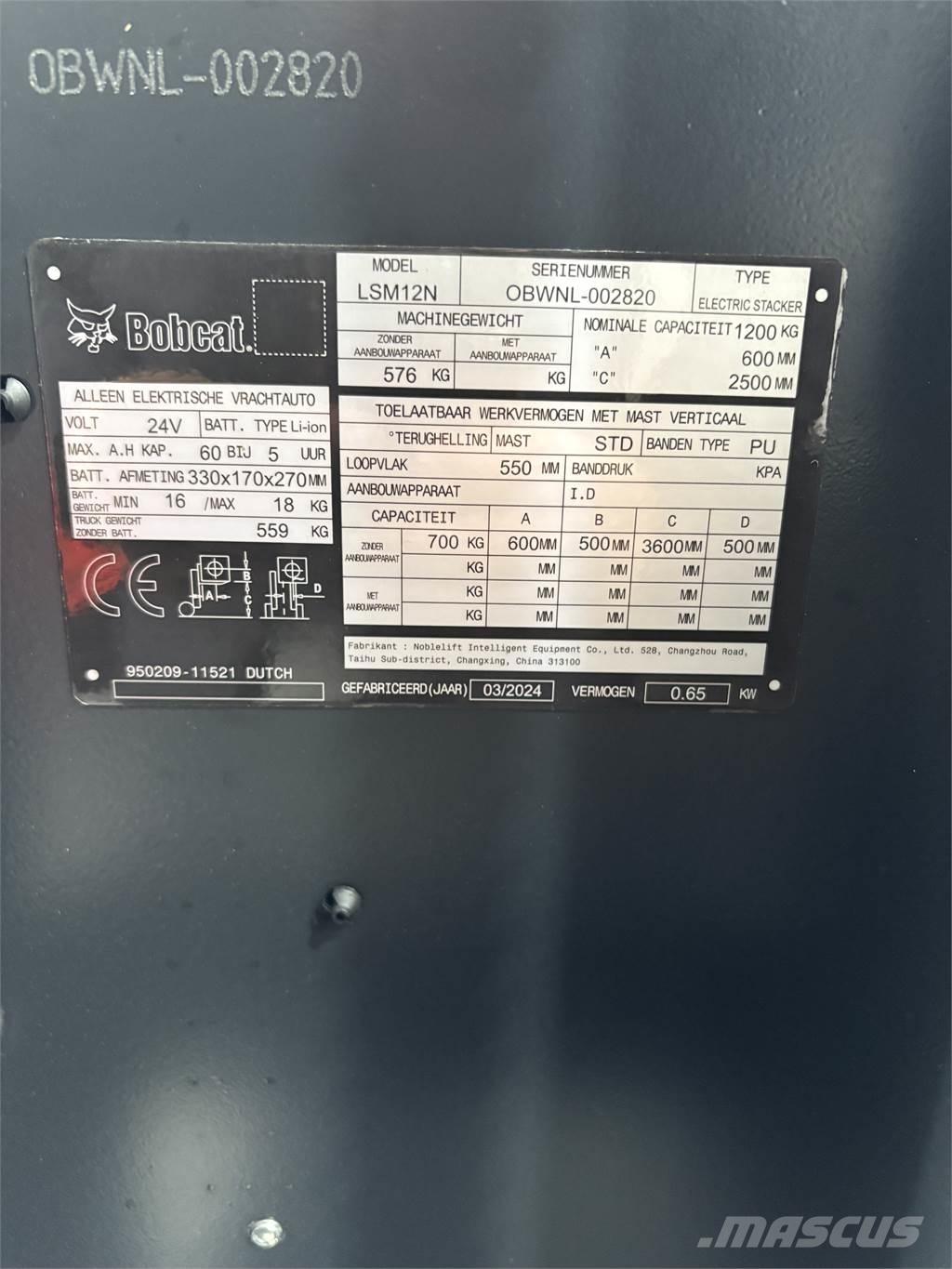Bobcat LSM12N Колички високоповдигачи с теглич