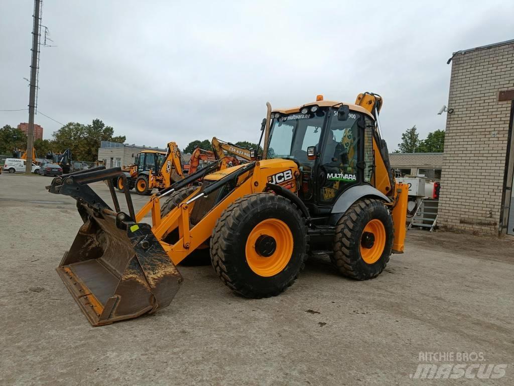JCB 4 CX Товарач със заден ексватор