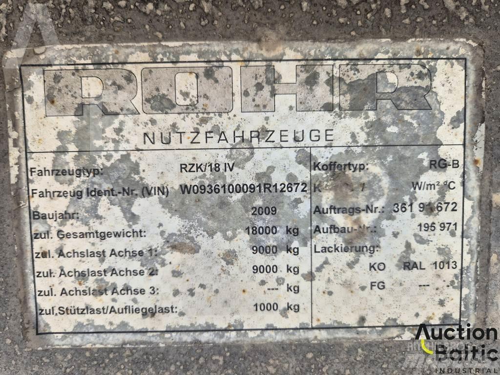 Rohr RZK 18 IV Брезентови полуремаркета

