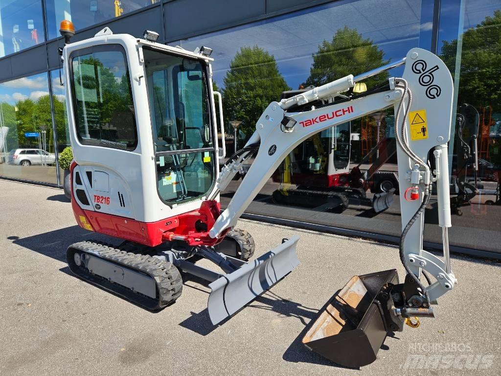 Takeuchi tb216 Мини екскаватори < 7 т
