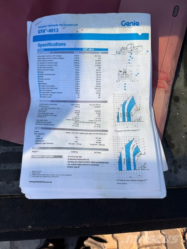 Genie GTH 4013 SX Телескопични товарачи